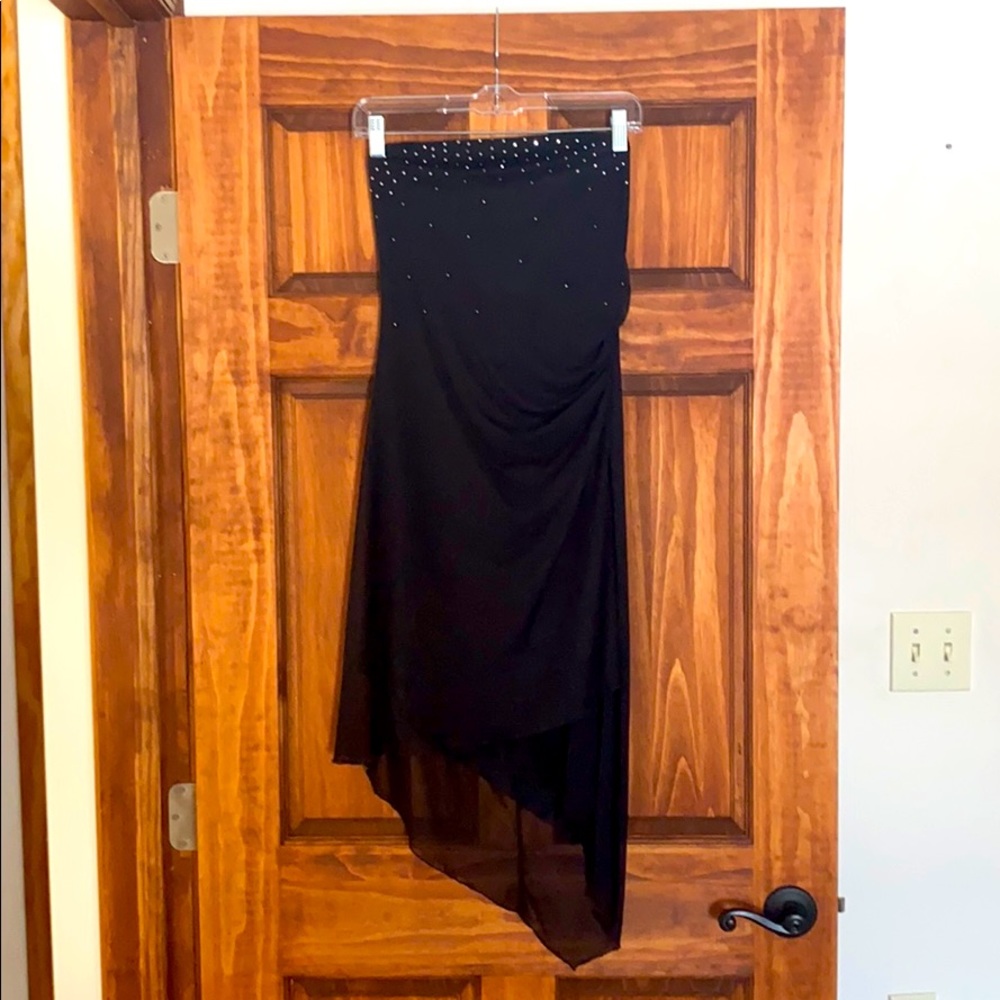 Black Strapless Dress